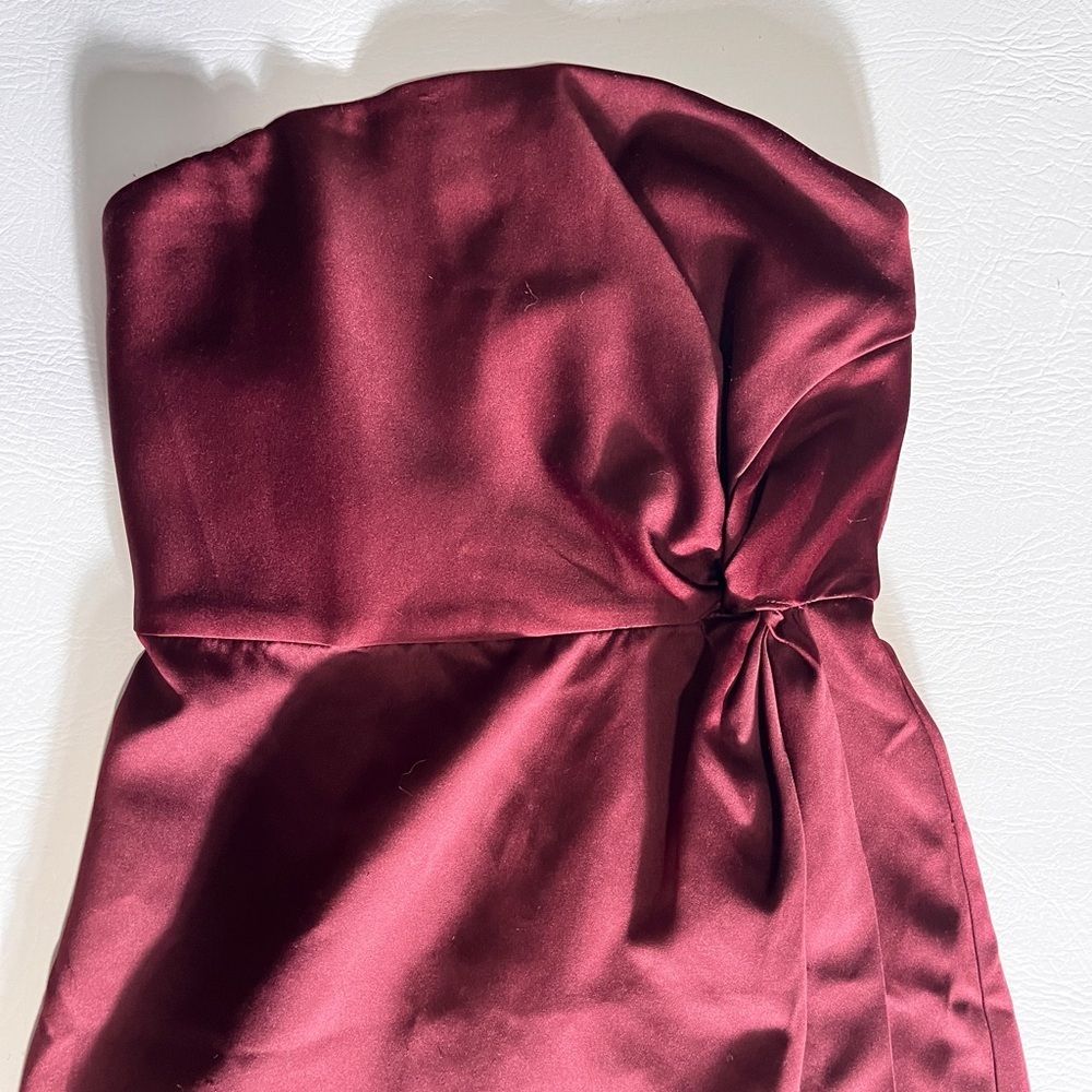 NBD Revolve Wine Red Burgundy Mini Dress NWT (flawed) XS - Picture 2 of 11